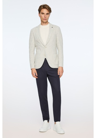 Morven Erkek Gri Örme Trend Çizgili Slim Fit Mono Yaka Ceket 26ms002013100 Gri Morven Erkek Gri Örme Trend Çizgili Slim Fit Mono Yaka Ceket 26ms002013100 Gri