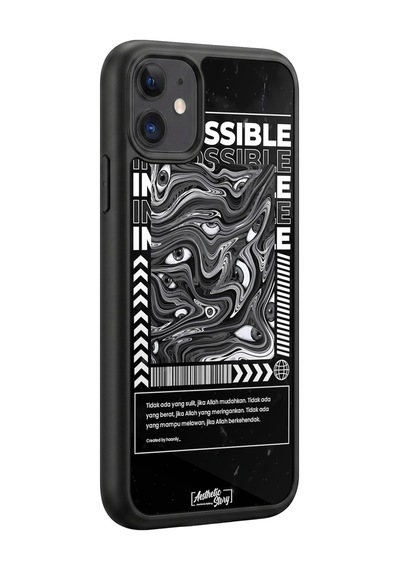 İphone 11 Uyumlu İmkansız Desenli Kamera Korumalı Darbelere Dayanıklı Kılıf 1157-imkansız-iphone11