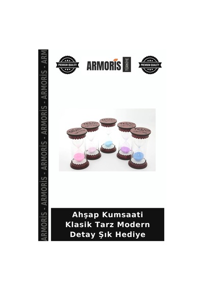 Ahşap Kumsaati Klasik Tarz Modern Detay Şık Hediye