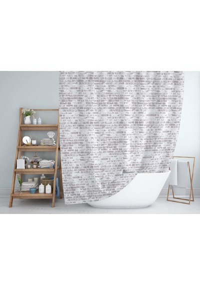 Zethome Jackline Banyo Duş Perdesi 1406 Çift Kanat 2X120X200 Çok Renkli