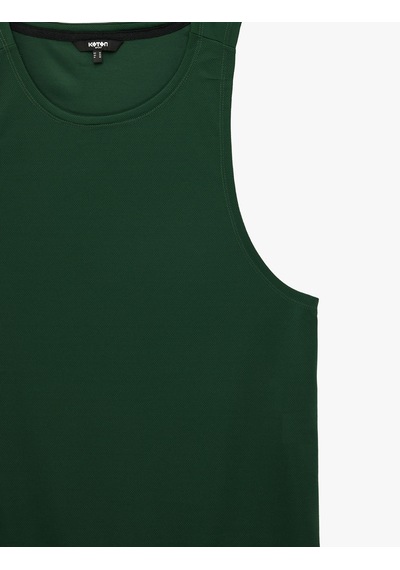 Koton Rahat Kalıp Kolsuz Bisiklet Yaka Basic Spor Atlet Yeşil 6sam30007nk