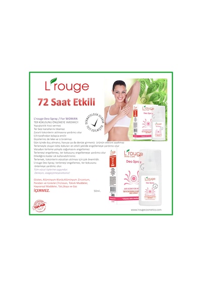 Lrouge Kadın Sprey Deodorant 50 ML