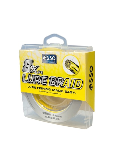 Asso Pe 8x Lure Braıd 150 Mt No: 0,14mm / 150mt. / 21,10 Lb