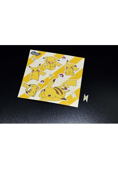 Mini Things Art Özel Tasarım Pikaçu Pikachu Pokemon Sticker 11 Parça Set -1 Adet-