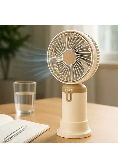 Cata Serino Şarjlı Taşınabilir El Ve Masa Vantilatörü Mini Fan