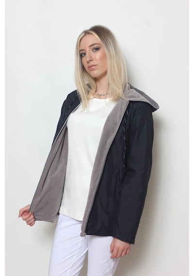CottonCool Kadın Lacivert Içi Polar Mont