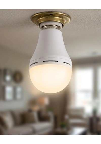Mey İthalat Şarjlı Led Ampul 35w 6500k Soğuk Beyaz E27 Duy Enerji Tasarruflu