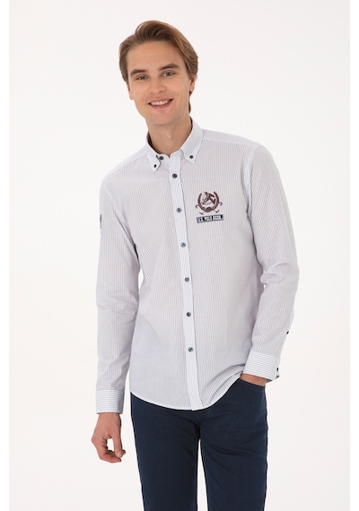 U.s. Polo Assn. Erkek Açık Lacivert Gömlek Desenli 50308214-vr059 Acık Lacıvert