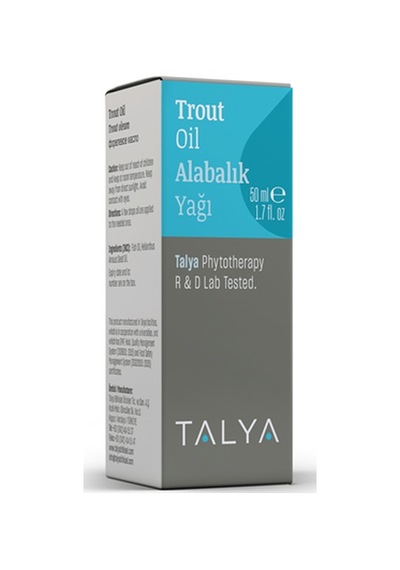 Talya Soğuk Sıkım %100 Saf ve Doğal Alabalık Yağı 50 ML