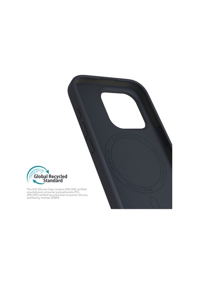 Vonmahlen Apple Uyumlu iPhone 16 Pro Max Magsafe Silikon Kılıf Lacivert