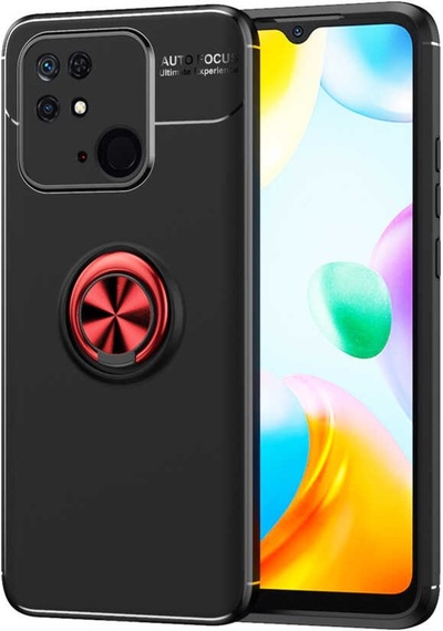 Xiaomi Redmi 10C Kılıf Zore Ravel Yüzüklü Silikon Kılıf
