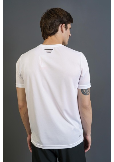 Maraton Regular Erkek Bisiklet Yaka Beyaz T-shirt Beyaz