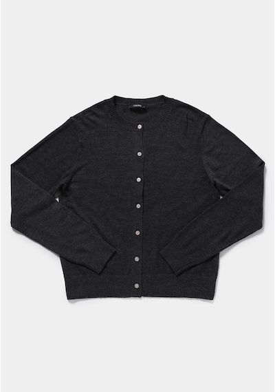 Colin's Colins Slim Fit Yuvarlak Yaka Düz Kadın Antrasit Hırka Cl1076473 Q1.v2 Anm Antra Melanj