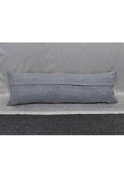 Zehra Abla Halı Yeni El Dokuma Dekoratif Lumbar Kilim Kırlent Yastık Kılıfı 6903 Çok Renkli