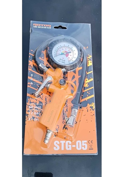 Stg-05 Basınç Göstergeli Saatli Lastik Şişirme Tabancası Hava Saati Kompresör