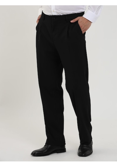 Dufy Siyah Erkek Regular Fit Düz Klasik Pantolon - 98178-siyah Siyah