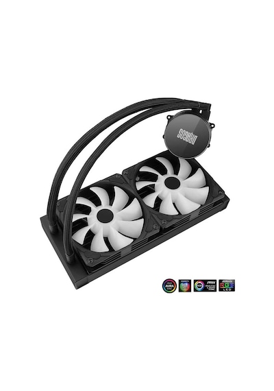 Dragos Vortex V-240 Argb Kumandalı 240mm İşlemci Sıvı Soğutucu