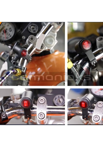 Motosiklet Gidonu Far Sis Spot Işığı Anahtarı