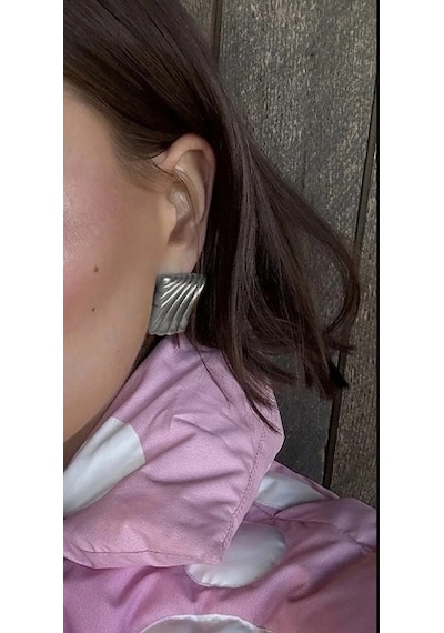 Aurrari Kanat Küpe Silver Çok Renkli