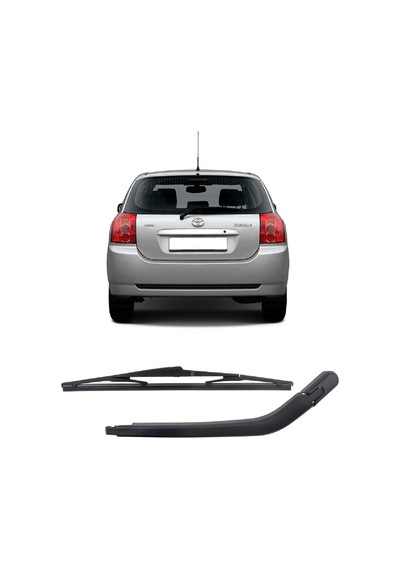Toyota Corolla Hb E12 Kasa 2002-2007 Uyumlu Arka Cam Silecek Kolu Ve Süpürgesi Takım 8524113060