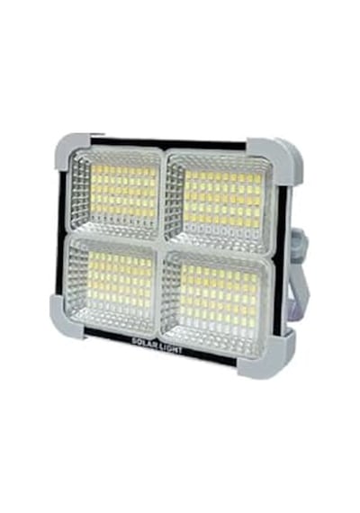 Güneş Enerjili Solar 200w Led Projektör Taşınabilir Sarı Beyaz Ve Çakar Işık Lamba