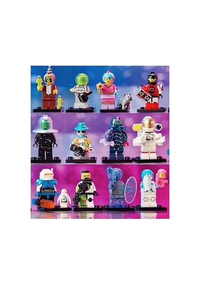 71046 Serıes 26 Space Mınıfıgures Seri 26 Uzay Kostümlü Minifigür Seti 12 Li Tam Set