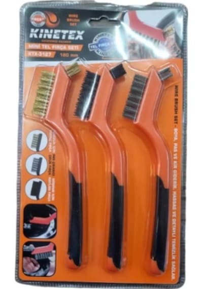 Knitex Ktx-3127 İni Tel Fırça Seti 3 Parça