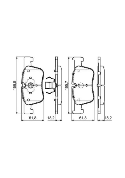 Bmw 3 F30 320d Xd 2.0 2015-2018 Bosch Ön Balata Netpar25506