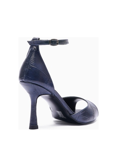 Mubiano Kadın Stiletto Sivri Burun Kroko Desenli Bilekten Bantlı Topuklu Ayakkabı Valeria Lacivert Lacivert Mubiano Kadın Stiletto Sivri Burun Kroko Desenli Bilekten Bantlı Topuklu Ayakkabı Valeria Lacivert Lacivert