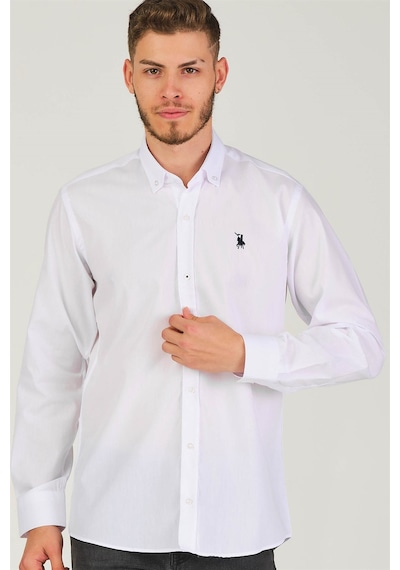 G725 DEWBERRY ERKEK GÖMLEK-KAR BEYAZ Beyaz