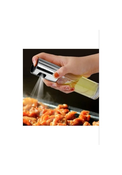 Sprey Cam Şişe Zeytinyağı Sirke Yağ Püskürtücü Gümüş Yağdanlık Airfryer Airfry 100 Ml Gümüş Diğer