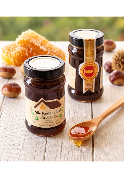 Ödüllü Şile Kestane Balı 400 G 2024 Paris Lezzet Ödüllü İstanbul Şile Coğrafi İşaretli