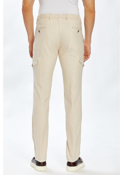 Ecer Liffey Pleated Kargo Pantolon-bej Bej