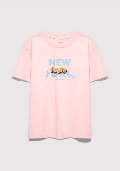 Mavi - Baskılı Pembe Tişört 7610402-71007 Pembe