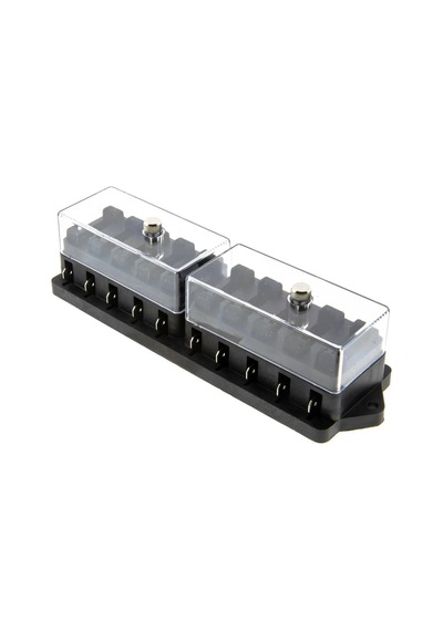 10 Kanallı Bıçak Sigorta Kutusu - Şeffaf Kapaklı 12v 24v Diğer