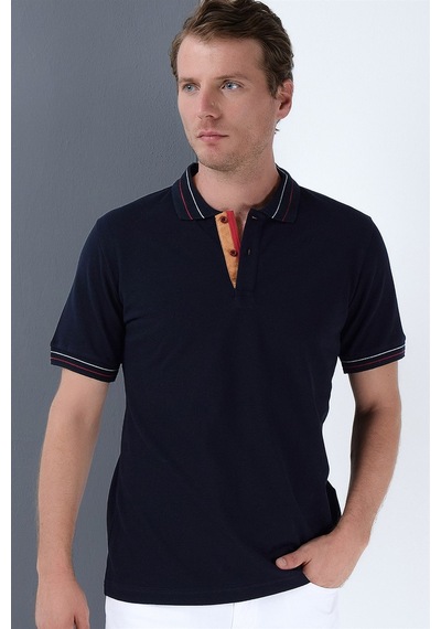 T8567 Dewberry Erkek T-shırt-lacivert Lacivert