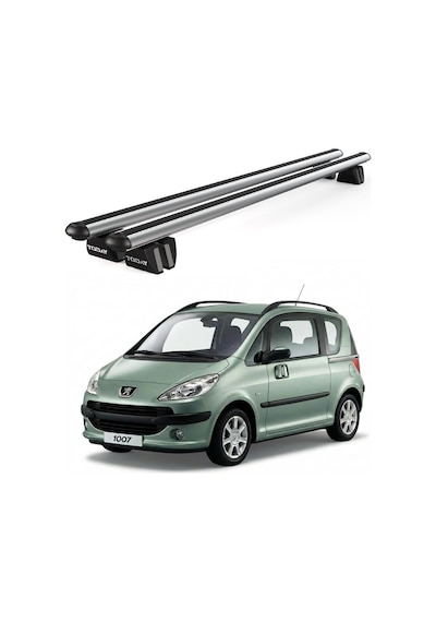 Pençe Peugeot 1007 Ara Atkı 2005-2010 Uyumlu Gri Ara Atkı Port Bagaj Tavan Barı