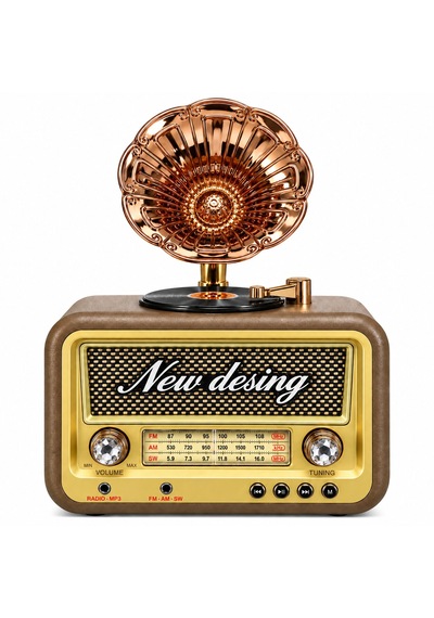 Dosound Ds-2527b Retro Radyo Bluetooth Usb Sd Kart Aux Fm Am Sw Taşınabilir Müzik Çalar