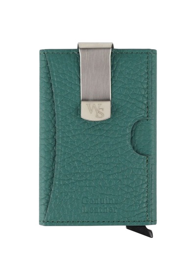 Walsmart Cover Clip Floater Akıllı Mekanizmalı Deri Cüzdan Petrol