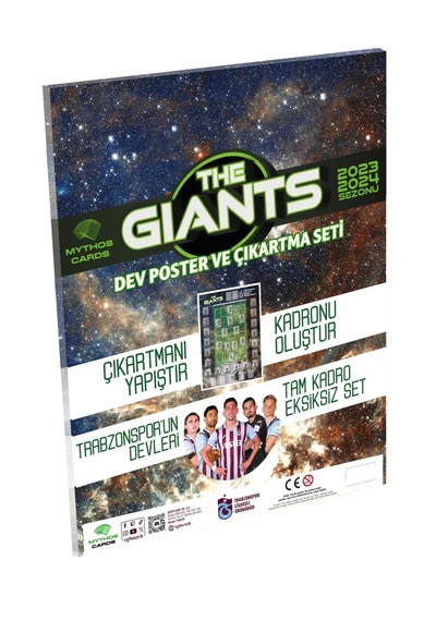 Mythos Cards Trabzonspor The Gıants Dev Poster Ve Çıkartma Seti