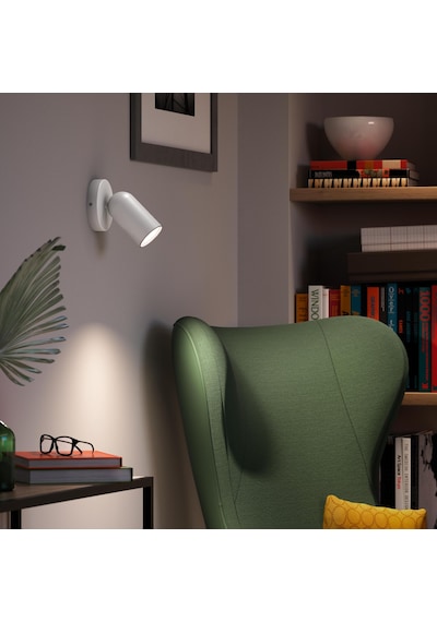 Philips myLiving Pongee Tavan/Duvar Beyaz Spot Lamba GU10 Duy (Ampul birlikte verilmez)
