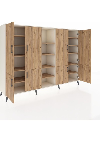 Hyperion Dolap 14 Raflı 8 Kapaklı 220x44x163 Aytaşı-çam Atlas Çam - Aytası Hyperion Dolap 14 Raflı 8 Kapaklı 220x44x163 Aytaşı-çam Atlas Çam - Aytası