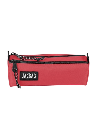 Jacbag Dual Prıme-çift Bölmeli Üçgen Tip Kalem Kutusu Dual Prime-mercan renkli
