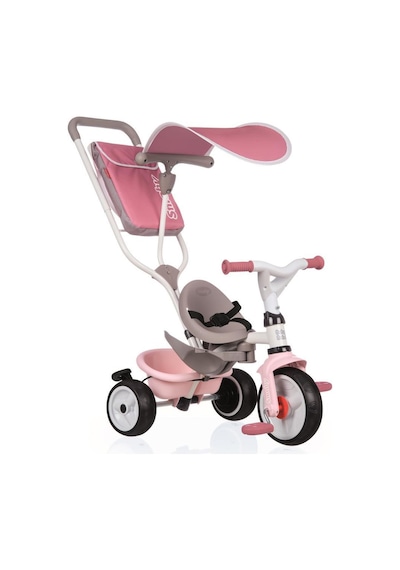 Smoby 3 Tekerlekli Çocuk Bisikleti 3'ü1 Arada Set - Pembe 741401