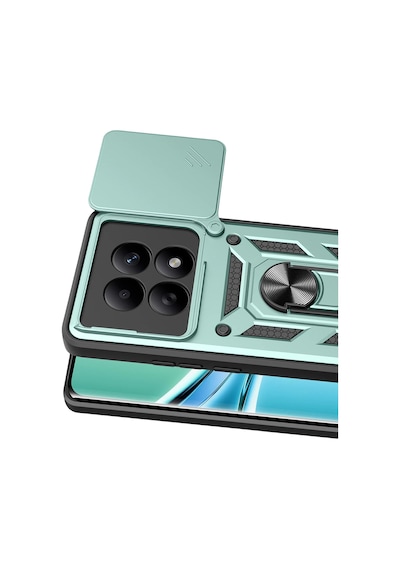 Flzdgnkr Newface Xiaomi Redmi Note 15 4g Pars Lens Yüzüklü Silikon - Yeşil