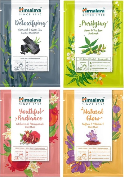 Himalaya  Etkili Kağıt Yüz Maskesi Seti 4 x 30 G