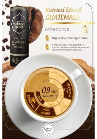 Efendi Guatemala Filtre Kahve Premium Teneke Kutu 150 Gr S