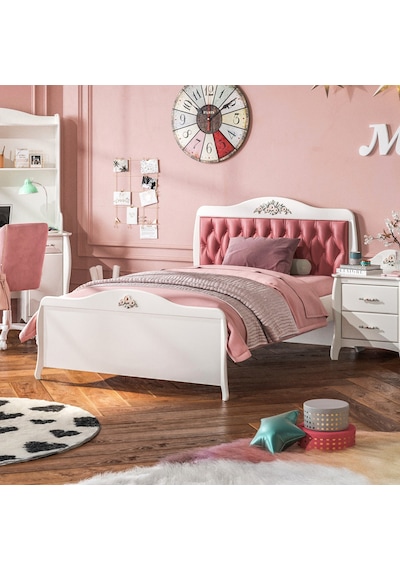 Meltem Kids Prestij Krem Genç Odası Tek Kişilik Karyola 100x200 Cm