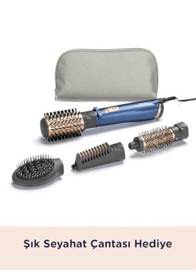 Hava Üflemeli Döner Başlıklı Saç Şekillendirici Set Stylepro 1000w 4 Başlık Iyon Teknolojisi As965e