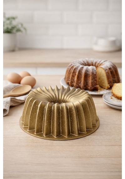 Arden Döküm Kek Kalıbı 26cm Gold Gold